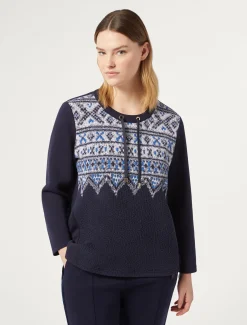 Felpa in jersey scuba