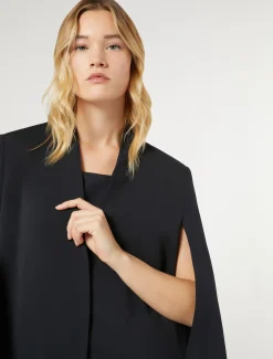 Giacca a cappa in cady