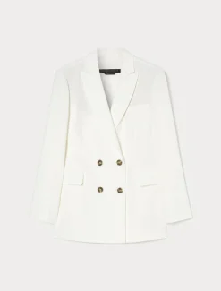 Giacca blazer doppiopetto in cady