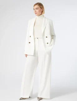 Giacca blazer doppiopetto in cady