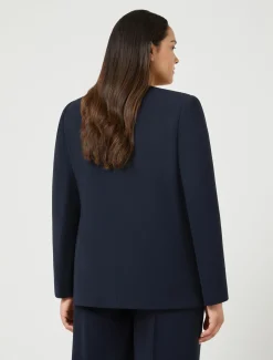 Giacca blazer in cady triacetato