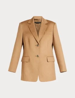 Giacca blazer in cammello