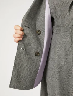 Giacca blazer in foulé di lana