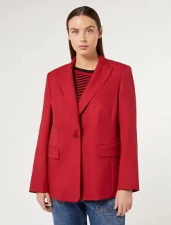 Giacca blazer in misto viscosa