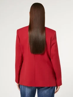 Giacca blazer in misto viscosa