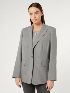 Giacca blazer in misto viscosa