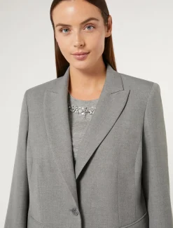 Giacca blazer in misto viscosa