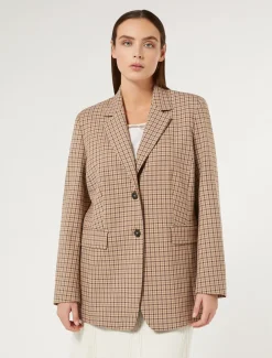 Giacca blazer in misto viscosa