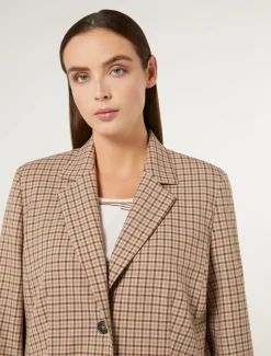 Giacca blazer in misto viscosa