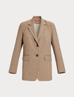 Giacca blazer in misto viscosa