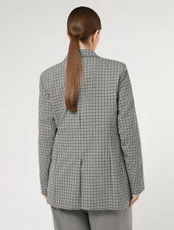 Giacca blazer in misto viscosa