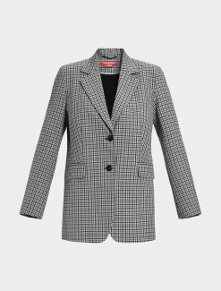 Giacca blazer in misto viscosa