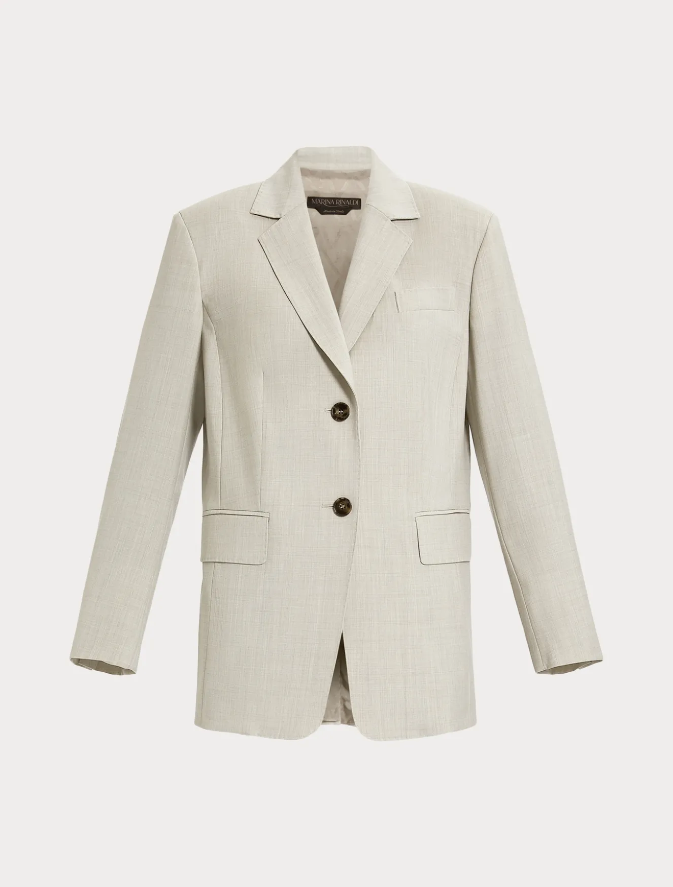 Giacca blazer in tela di lana stretch