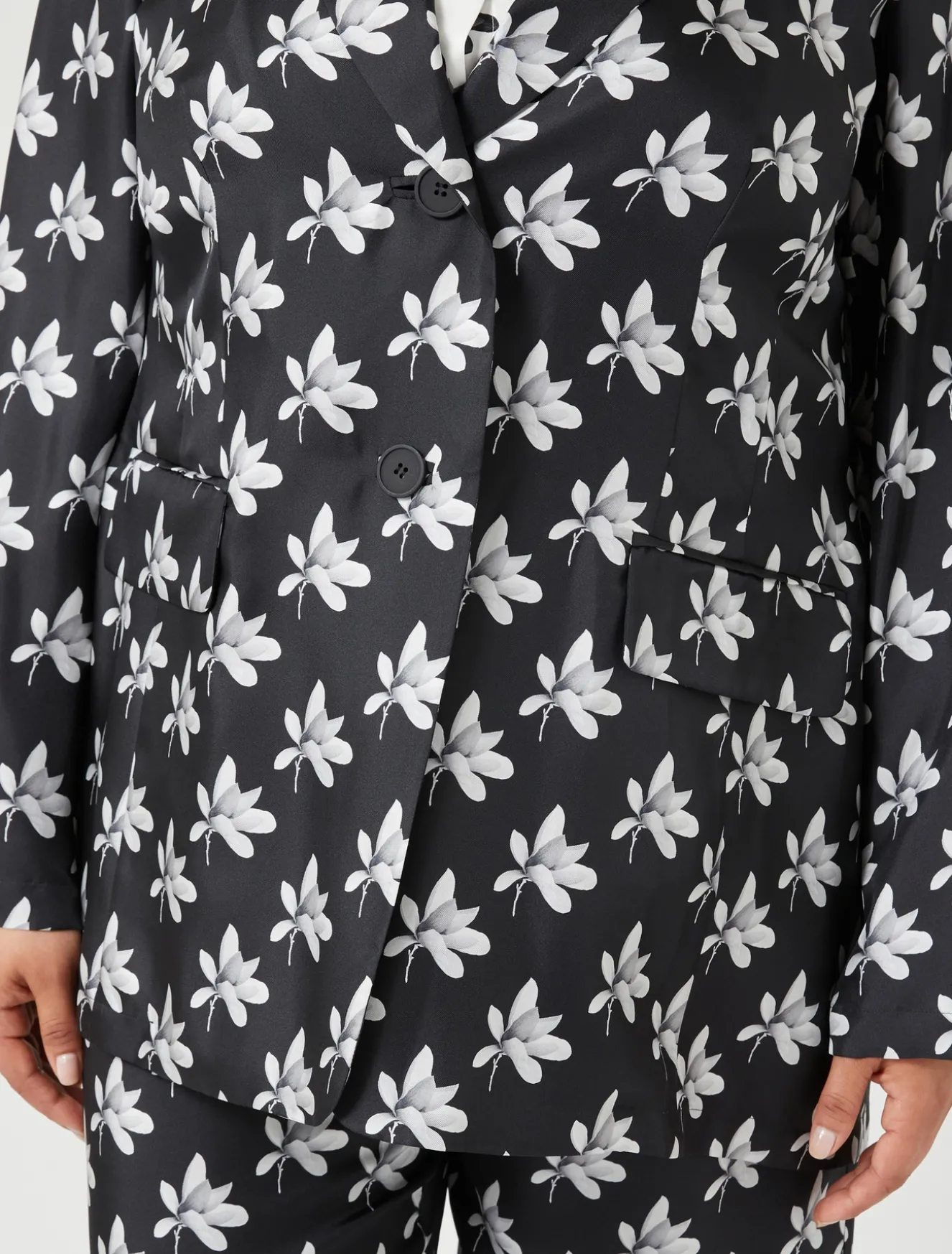 Giacca blazer in twill di seta