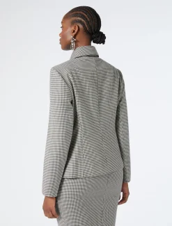 Giacca in batavia di lana stretch