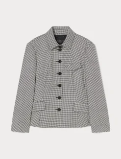 Giacca in batavia di lana stretch