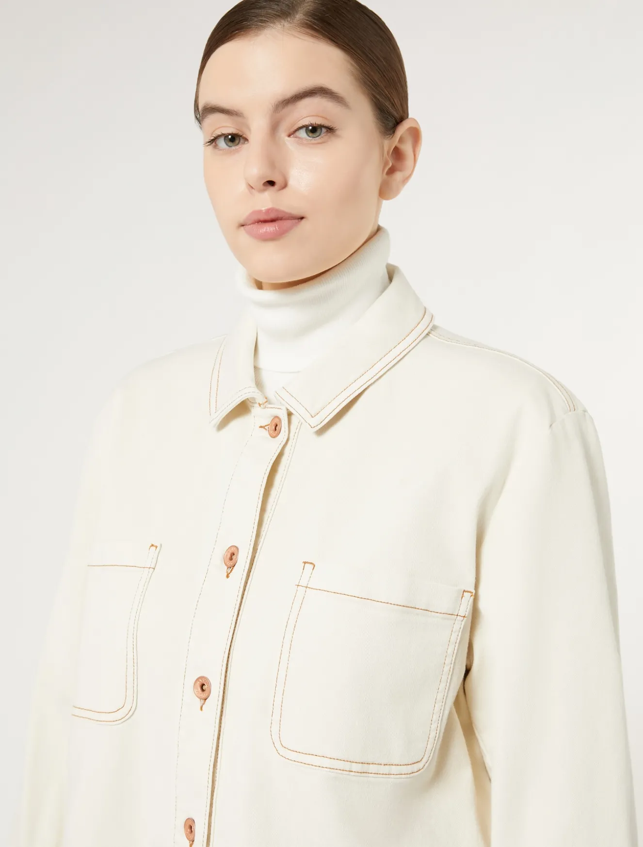 Giacca in bull di cotone