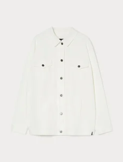 Giacca in bull di cotone stretch