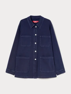 Giacca in bull di cotone stretch