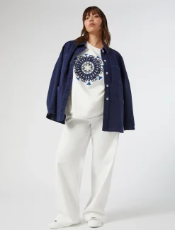 Giacca in bull di cotone stretch