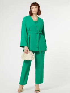 Giacca in crêpe envers satin