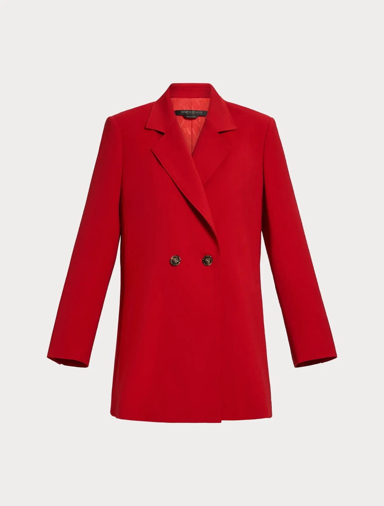 Giacca in crêpe satin di lana