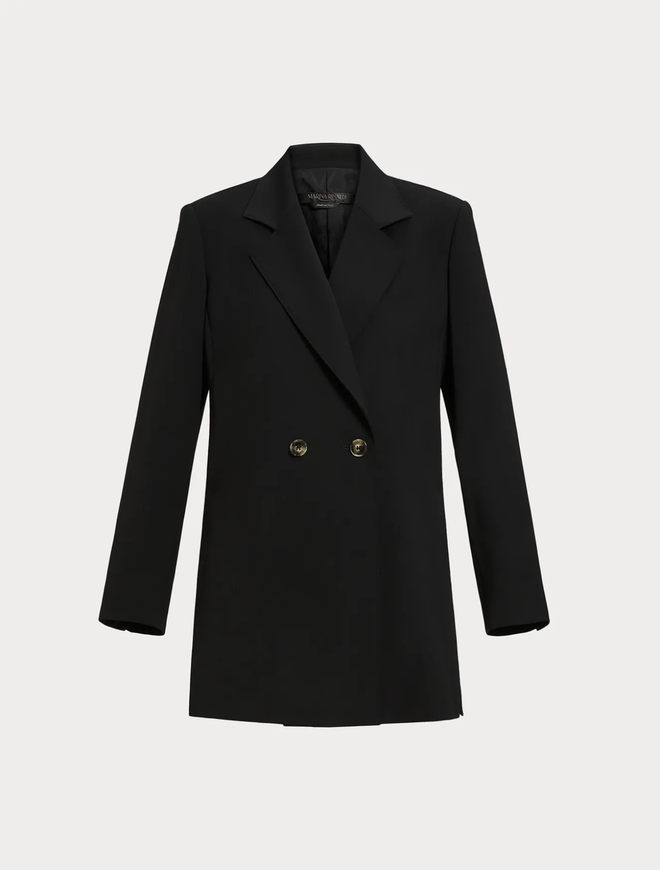 Giacca in crêpe satin di lana