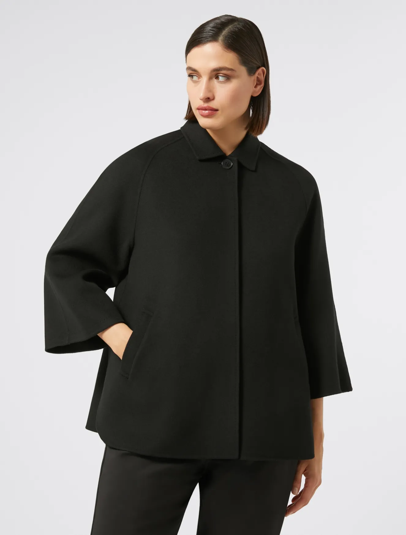 Giacca in double di lana e cachemire