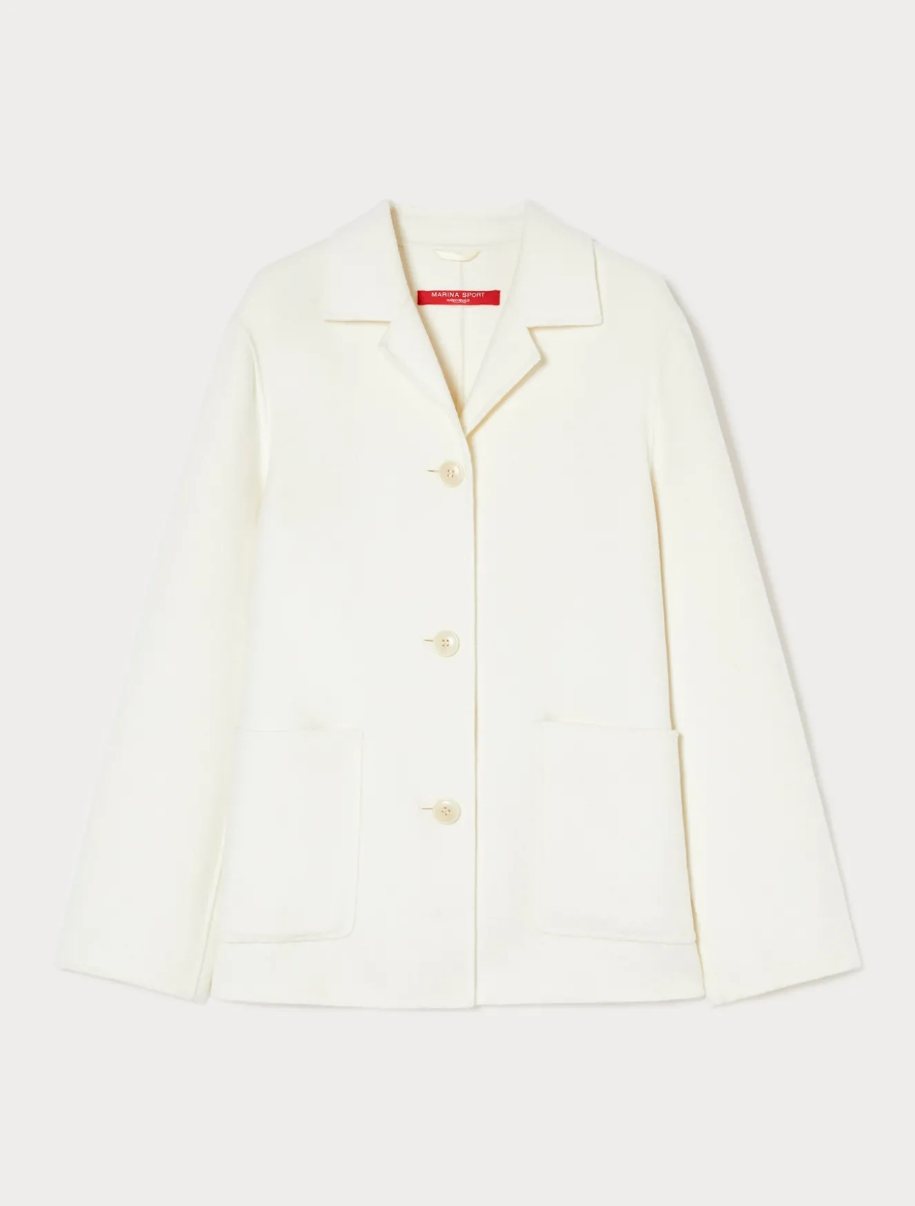 Giacca in double di misto lana