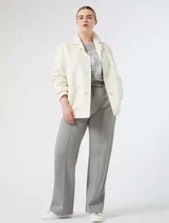 Giacca in double di misto lana