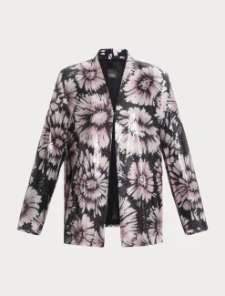 Giacca in paillettes e raso