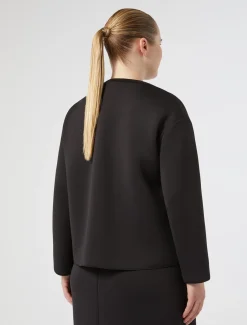 Giacca in scuba con ricami