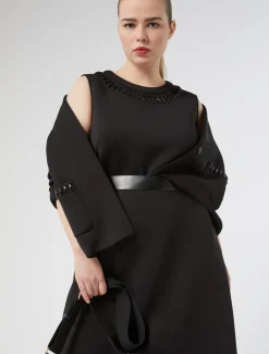 Giacca in scuba con ricami