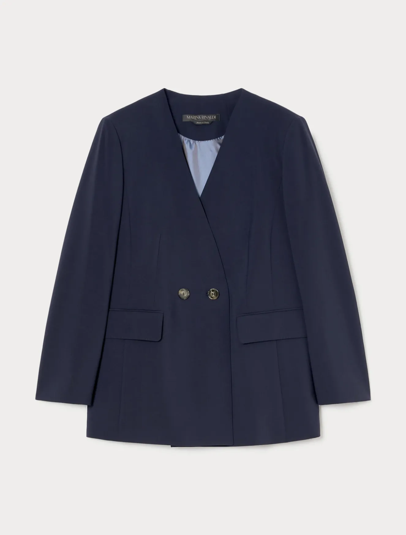 Giacca in tela di lana crêpe