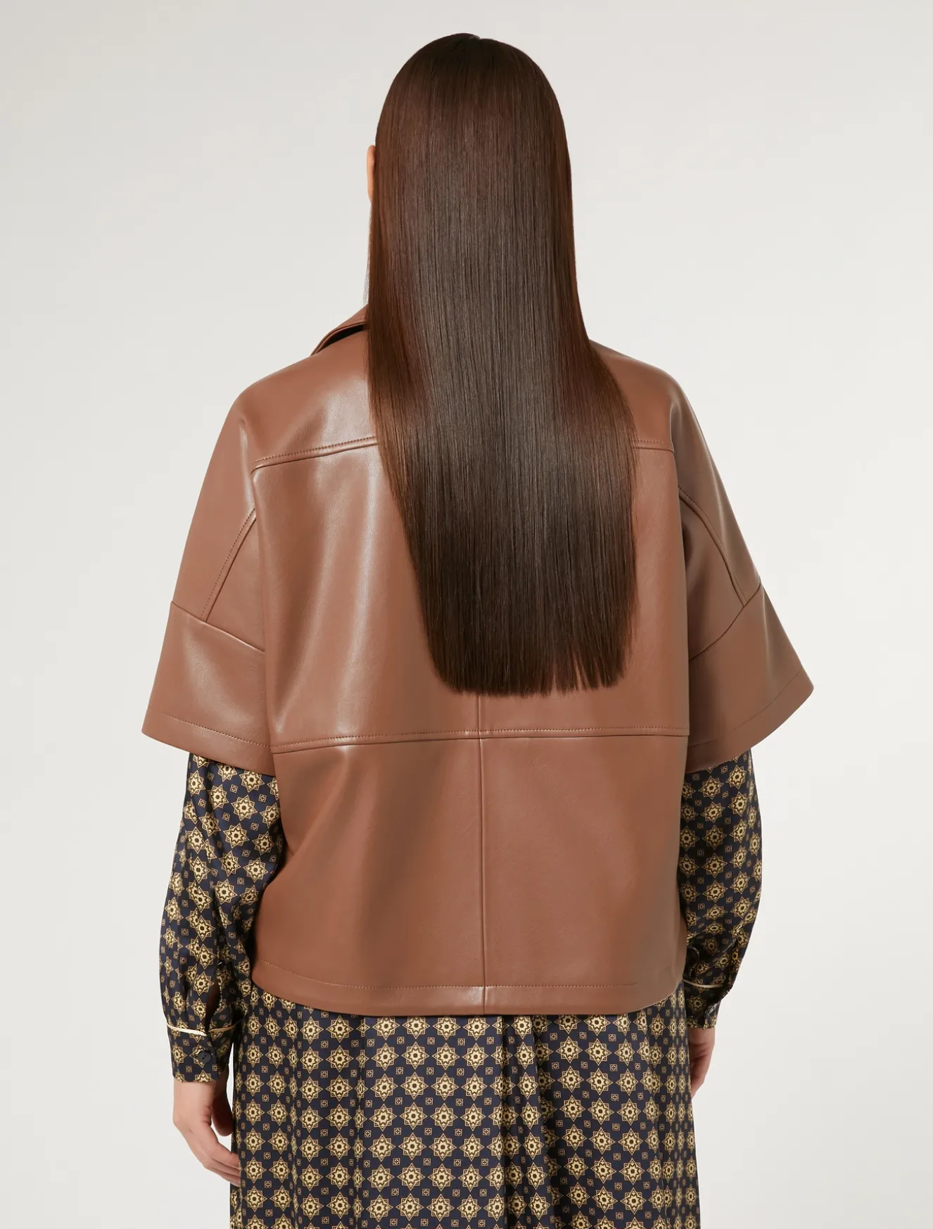 Giacca in tessuto spalmato