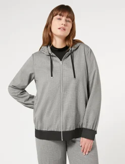 Giacca in tessuto tinto filo