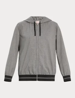 Giacca in tessuto tinto filo