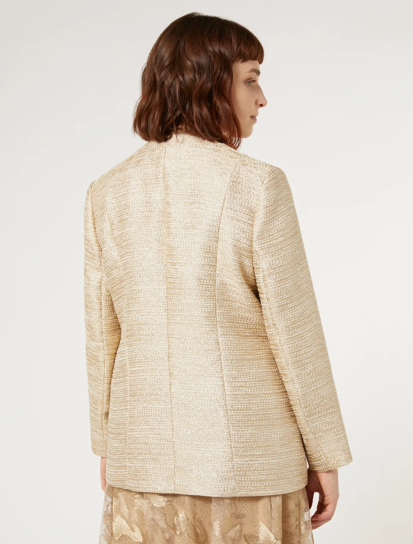 Giacca in tinto filo con lamé