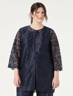 Giacca in tulle ricamato