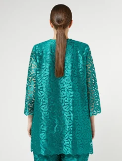 Giacca in tulle ricamato