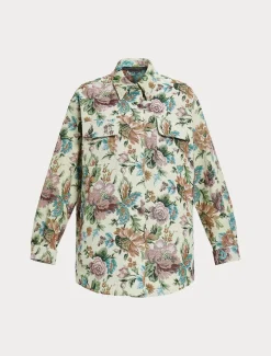 Giacca jacquard a fiori