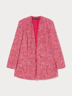 Giacca tinto filo con ricami