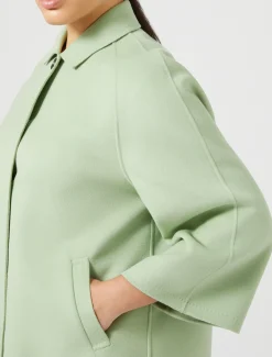 Giaccone in double di lana e cachemire