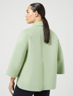 Giaccone in double di lana e cachemire