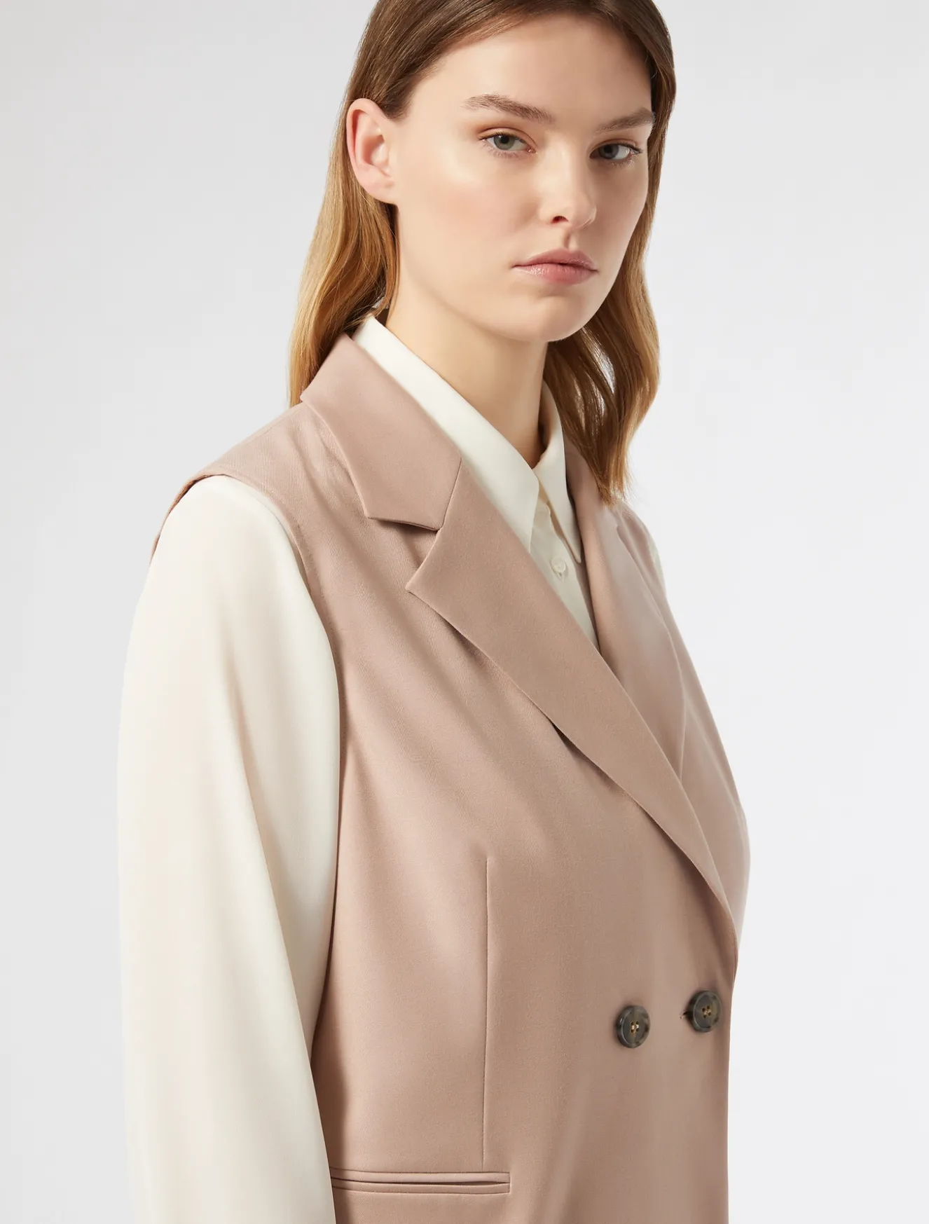 Gilet in twill