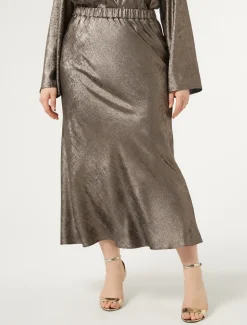 Gonna in chiffon laminato