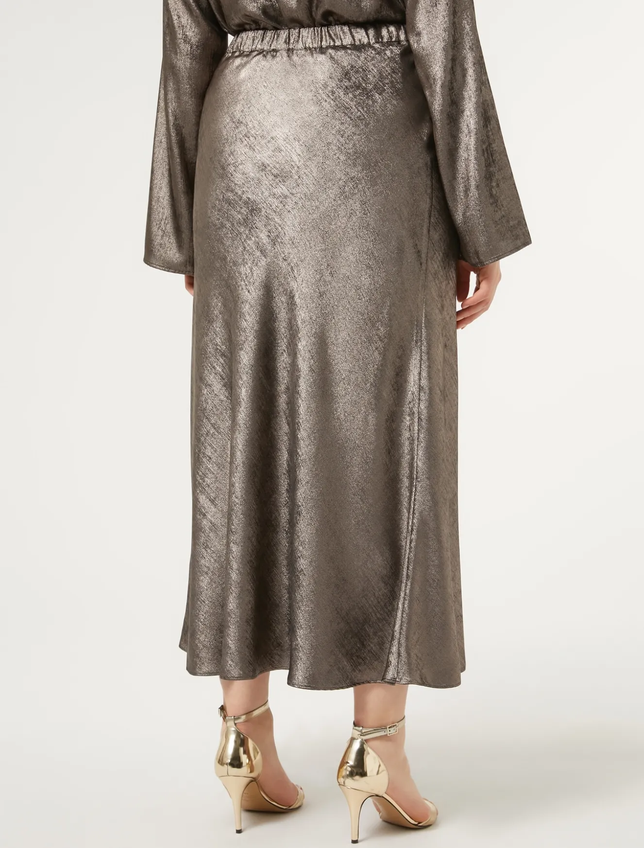 Gonna in chiffon laminato