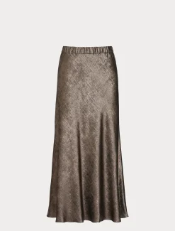 Gonna in chiffon laminato