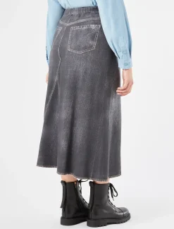 Gonna in felpa stampata