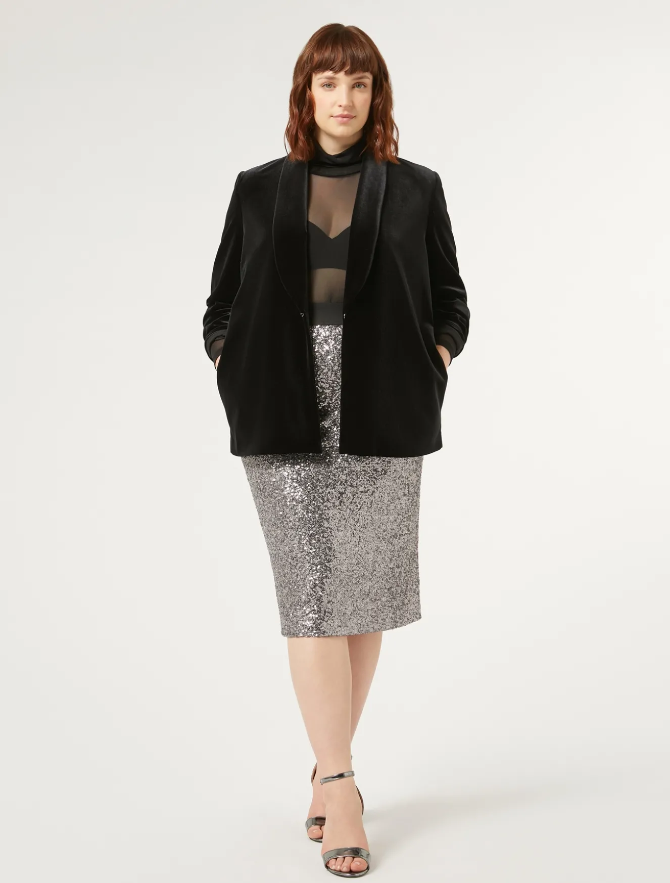 Gonna in jersey e paillettes